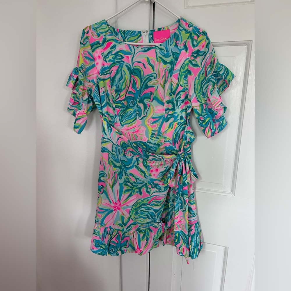 Lilly Pulitzer One in a Melon  Print Wrap Dress Size 6